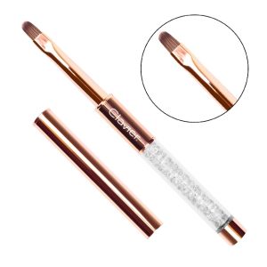 Clavier štetec na gélový náter Crystal 6 mm, zlatý