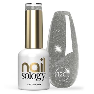 Clavier Nailsology Hybridný gél na nechty s efektom flash, Silver Divine 120, 8ml