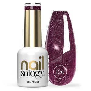 Clavier Nailsology Hybridný gél na nechty s efektom flash, Red Dress Moment 126, 8ml