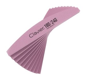 Clavier pilník na nechty lodička – zrnitosť 180/240 – ružová – 1ks