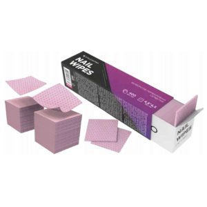 Staleks perforované štvorčeky na nechty 400 ks ružová