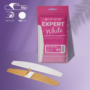 Staleks Expert jednorázové pilníky DFE-40-150 biele