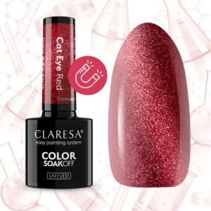 Gél lak CLARESA Alchemy Cat Eye Red 5ml
