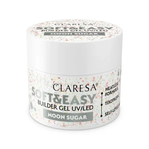 Claresa Uv Led gél na nechty Soft Easy Builder gel moon sugar 45g