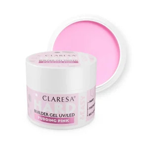 Claresa Hard Easy Builder Uv Led gél na nechty pudding pink 45g