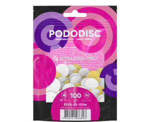 Staleks Brúsne papiere Pododisc 20mm PDFS-20-100 biele