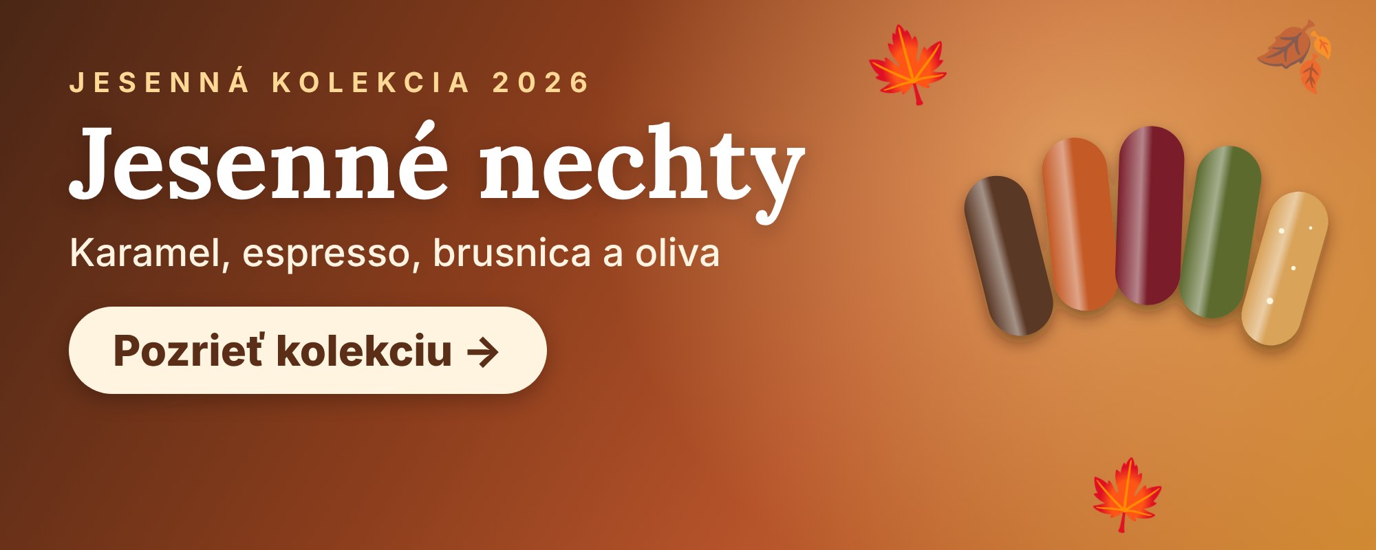 Jesenné nechty 2026 – jesenná kolekcia